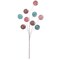 27" Pastel and Peppermint Candy Disk Spray Whimsical Christmas Decoration